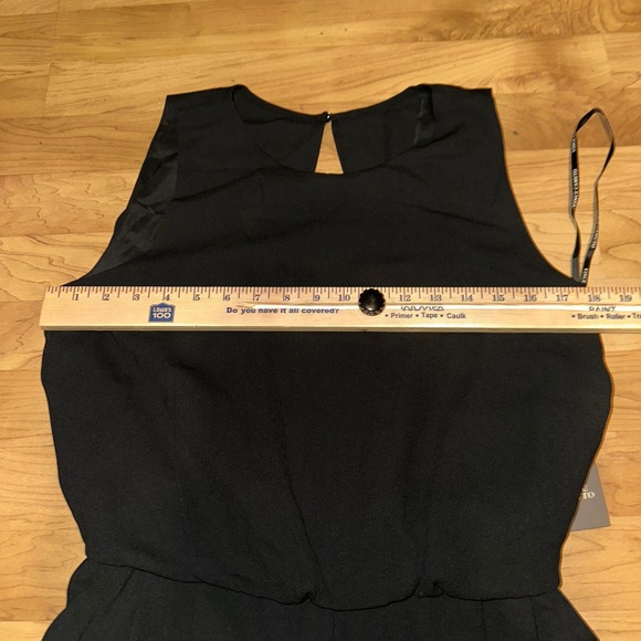 Vince Camuto‎ Moss Crepe Blouson Crop Jumpsuit Black Size 10 NEW WITH TAGS - Picture 12 of 12